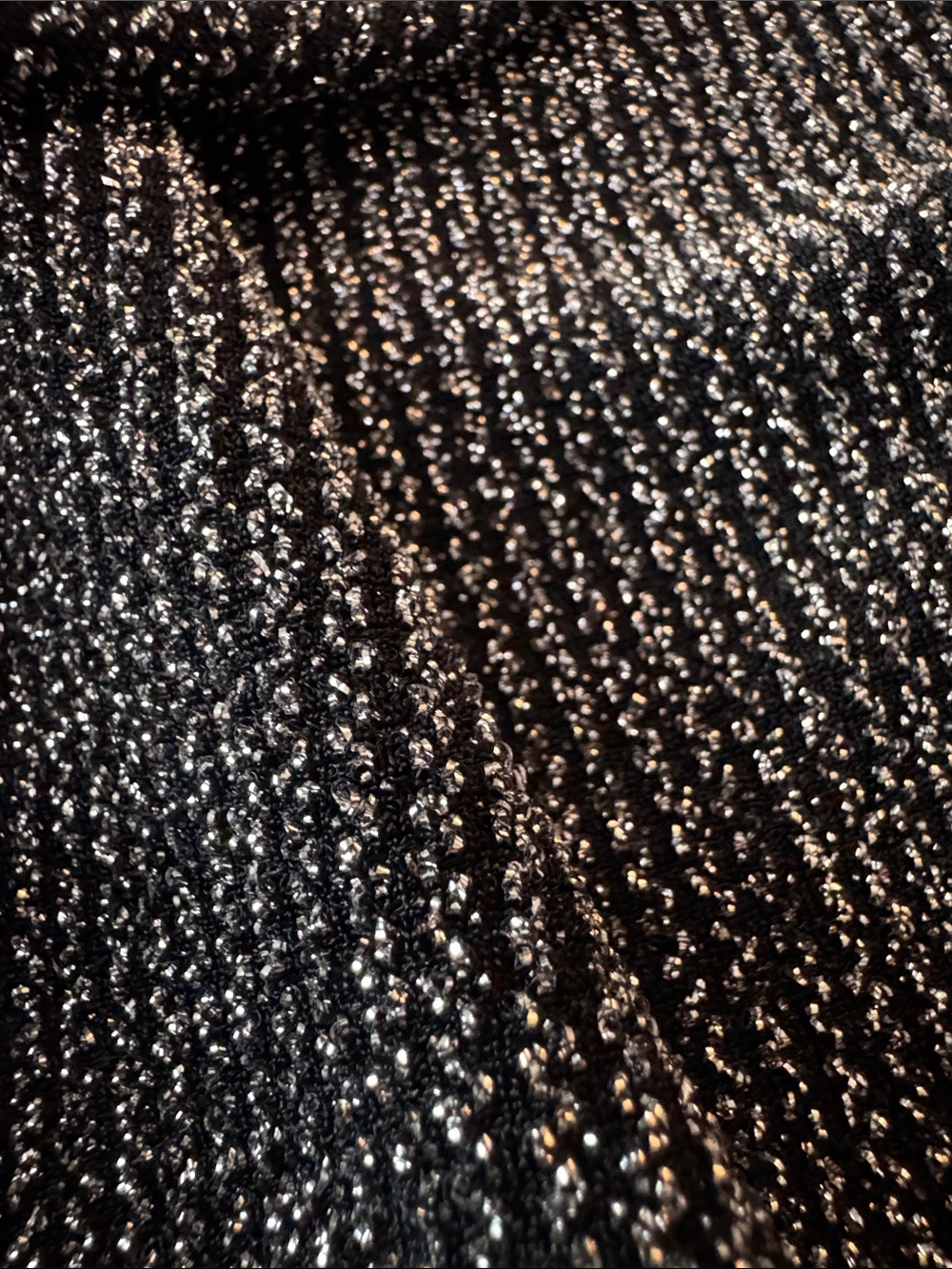 IRO Metallic Ruffled Ribbed Knit Mini Skirt. - Picture 5 of 10
